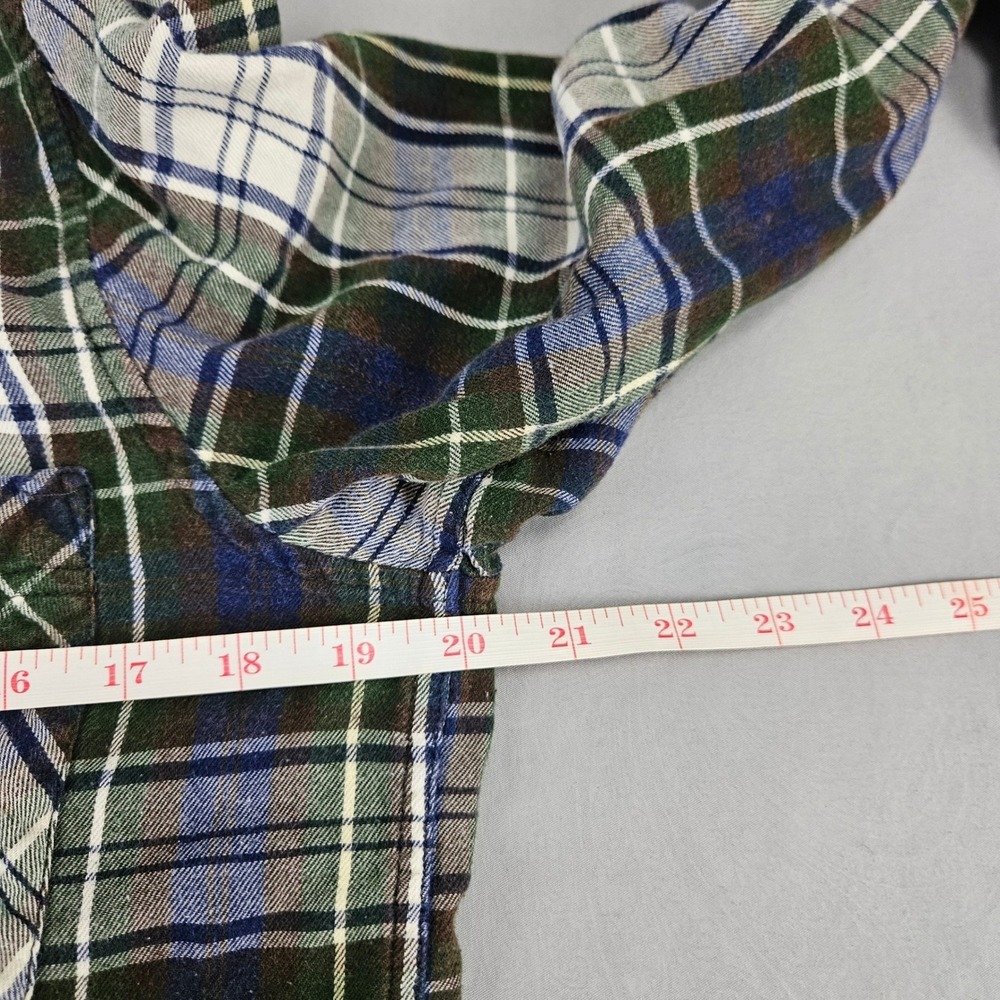 DENIM & SUPPLY RALPH LAUREN | Green Blue Plaid Flannel Shirt Medium RL Utility - Picture 4 of 12